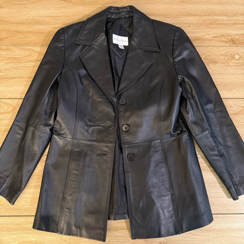 Worthington Leather Jacket Size Medium